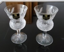Pair Edinburgh Crystal Thistle