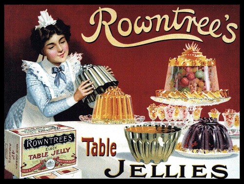 Rowntree jellies plaque - rowntree's,