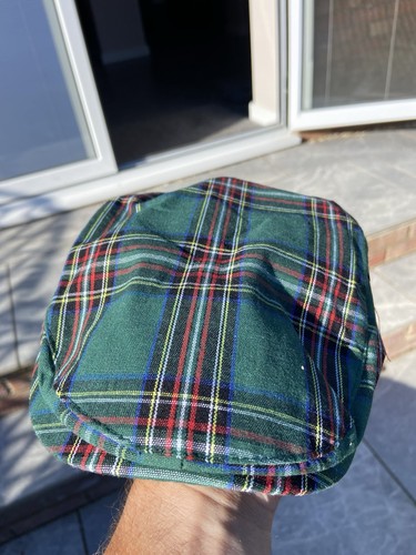 Dark green tartan cotton - dark,