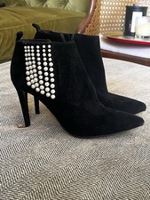 Sergio Rossi Suede And Pearl