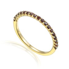 Ladies 18ct Yellow Gold Garnet