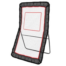 4x7ft Lacrosse Baseball Rebounder Softball Bounce Pinchback Net Adjustable