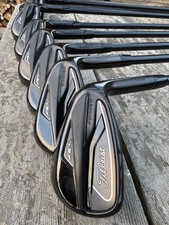 Titleist AP2 718 forged irons 4-GW. Black Ltd edition AMT S300 white onyx shafts