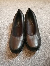 Medicus Wedge Black Court Shoes 5.5 Light Bouncy