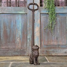 Rustic Cast Iron Sitting Cat