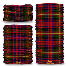Carnegie Tartan headwear snood bandana multifunctional recycled plastic UK