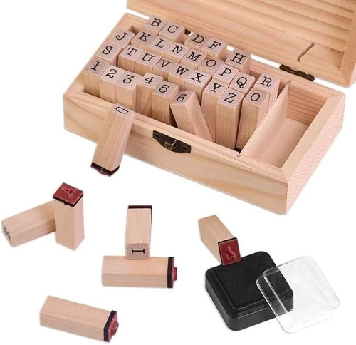 36pcs wooden alphabet - wooden, letters