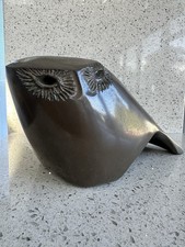 Rosemary Wren Handcast Resin Owl. Sculpture R.D. Wren Hallmark Rare Collectors