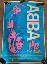 RARE Huge 60x40" Original 1978 Vintage Cinema Poster From ABBA THE MOVIE
