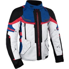 Oxford Rockland Textile Waterproof Motorcycle Jacket - Arctic / Black / Red