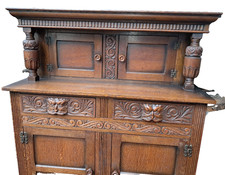 Greenman Dresser Country Oak Carved &Designed by Bowley Preece &CoLtd,Birmingham