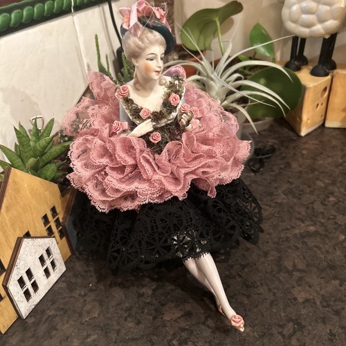 Antique porcelain pin cushion - porcelain,
