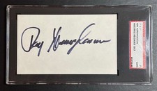 Ray Harryhausen Signed 3x5 Index Card Hollywood Special Effects AUTO SGC 