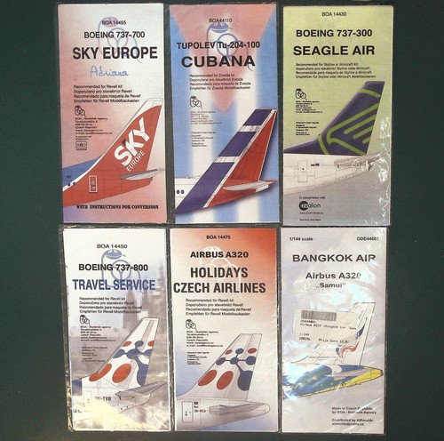 144 boa airliner decals - boa,