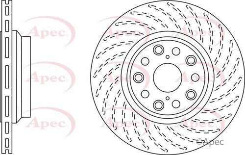 Apec brake disc rear single - brake,