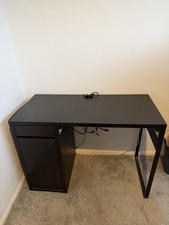 IKEA Micke Desk Black-Brown, Compact Functional, Pre-Loved, 105x50 CM RRP £79.99