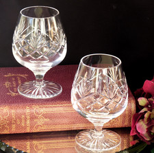 Pair Crystal glasses Brandy