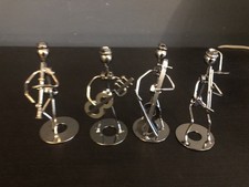 Set Of 4 Metal Nut And Bolt