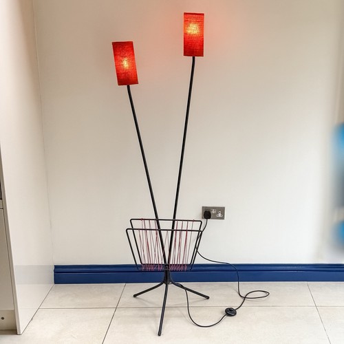 50s floor lamp - lamp, magazine