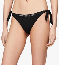 Tommy Hilfiger Jeans String Side Tie Print Black Large UK 12 NEW RRP£42