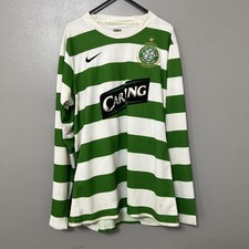 CLASSIC GLASGOW CELTIC 2007-2008 MENS large FOOTBALL NIKE HOME SHIRT LONGSLEEVE