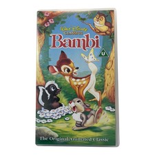 Disney Bambi VHS Video Cassette Walt Disney Classics Original Animated 1942