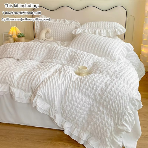 3pcs korean lace bedding set - korean,