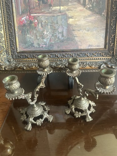 Antique candelabra iron - candelabra, rustic