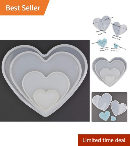 Piece heart shape epoxy - 4-piece,