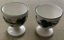 Egg cups Wedgwood ivy pattern
