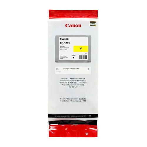 Genuine canon pfi 320y - genuine, 300ml