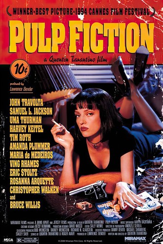Pulp fiction movie poster - fiction,