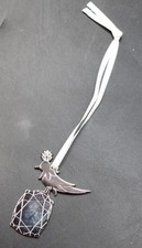 Contemporary TIFFANY & CO. "BIRD ON ROCK" Silver Tone Hanging Ornament Charm P25