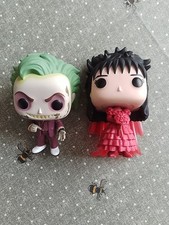 Funko Pop! Beetlejuice Lydia Deetz #640 & Beetle juice #641 (Wedding Outfit) Oob
