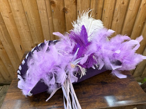 Purple distressed pirate - distressed, hat