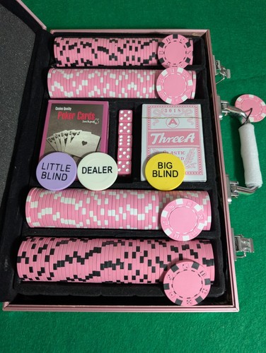 Beautiful pink rose poker - rose, set