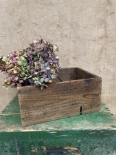 Rustic Wooden Box / Crate - Farmhouse - Cottage - Storage - Horse shoe nails
