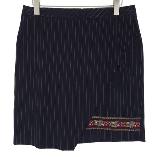 Desigual wrap skirt navy - wrap,