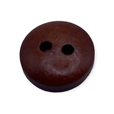 Brown wooden buttons hole 7 - 2,