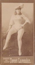"Sweet Lavender" Smoke Or Chew  Female Glamour Photo Rare Tobacco Card