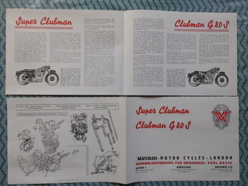 Matchless brochure 1950 super - 1950,