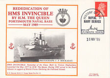 HMS Invincible Queen Re-dedication GB Cover Portsmouth 1982 175 / 205 (140766) 