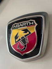GENUINE Fiat 500 Abarth Tailgate boot Badge  Brushed Chrome
