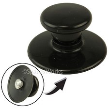 Black Glass Lid Knob Handle