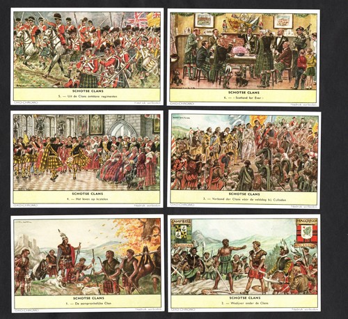 Scottish clans liebig card - scottish, set