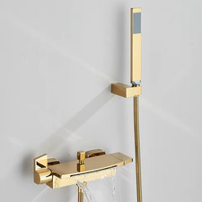 Black Waterfall Bathtub Shower