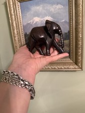 Wood small elephant carving