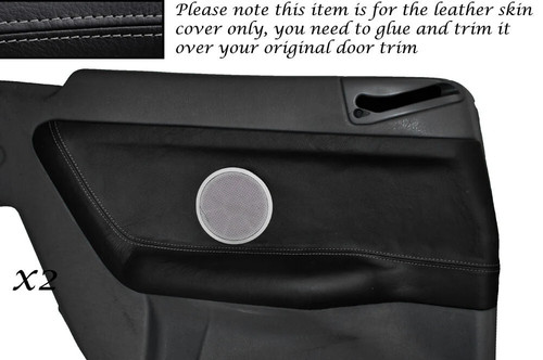 Grey stitch rear door card - grey, 2x