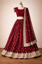 Indian Traditional Burgundy