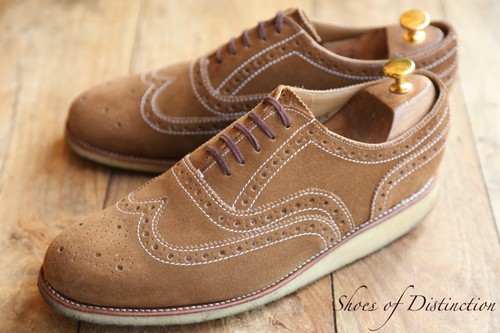 Grenson tan brown suede - brown,